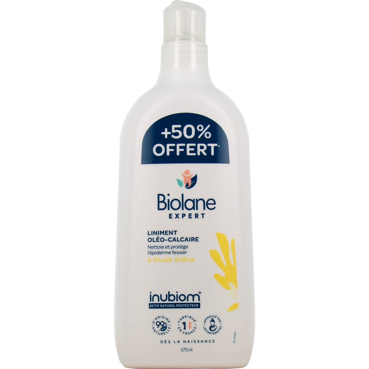 Biolane Expert Liniment Oléo-Calcaire à l'Huile d'Olive 675 ml