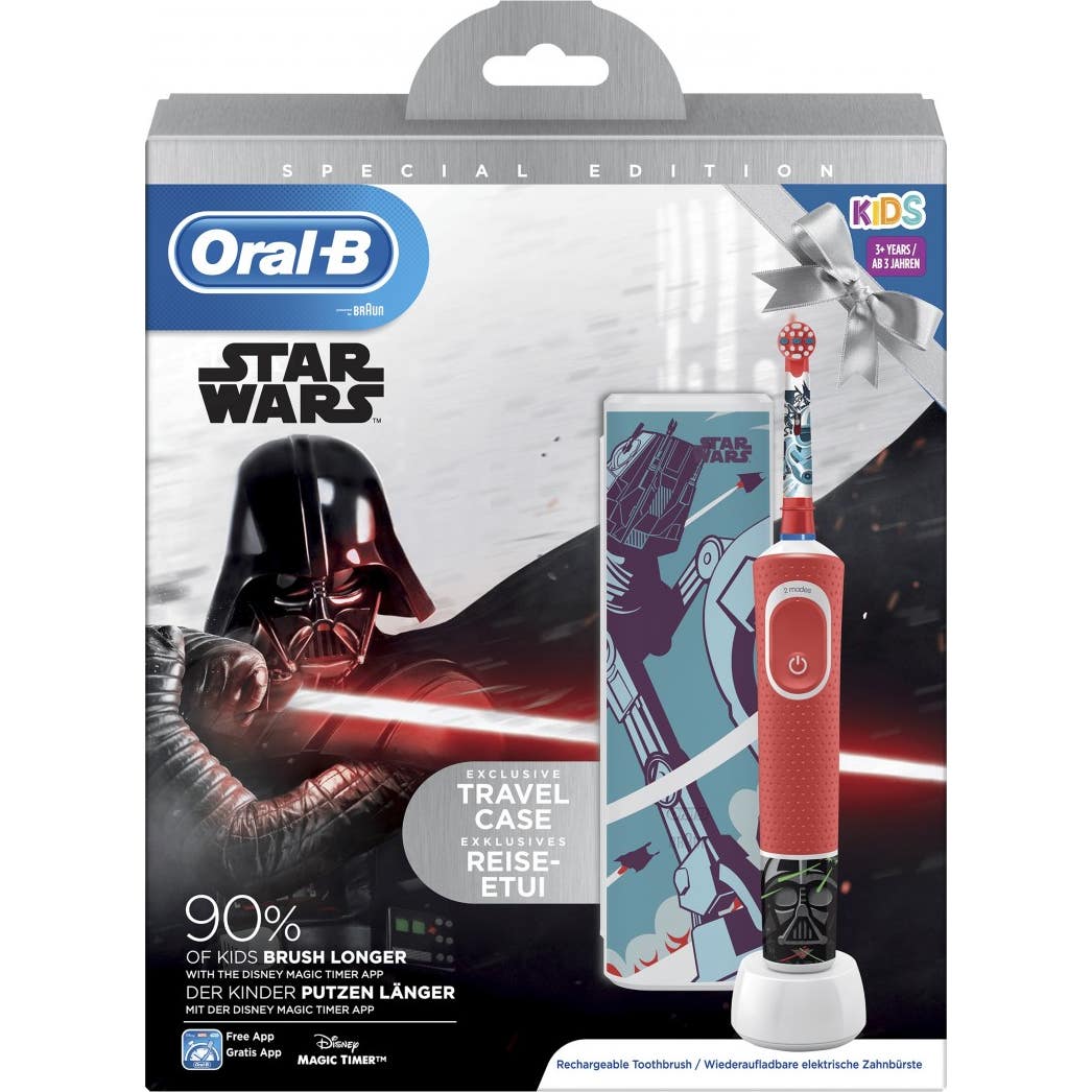 Brosse à dents électrique Oral-B Kids Star Wars Star Wars + étui de voyage