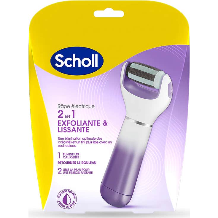 Dr. Scholl Râpe Électrique Pieds 2 en 1 Exfoliante & Lissante