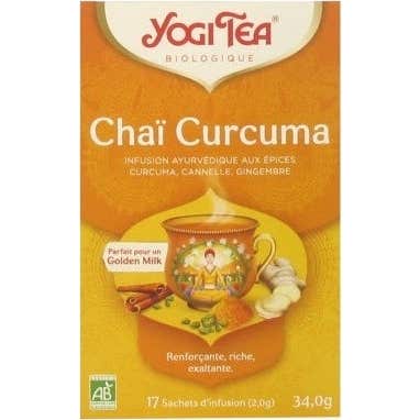 Yogi Tea Chaï Curcuma Bio Sachets Taille 17
