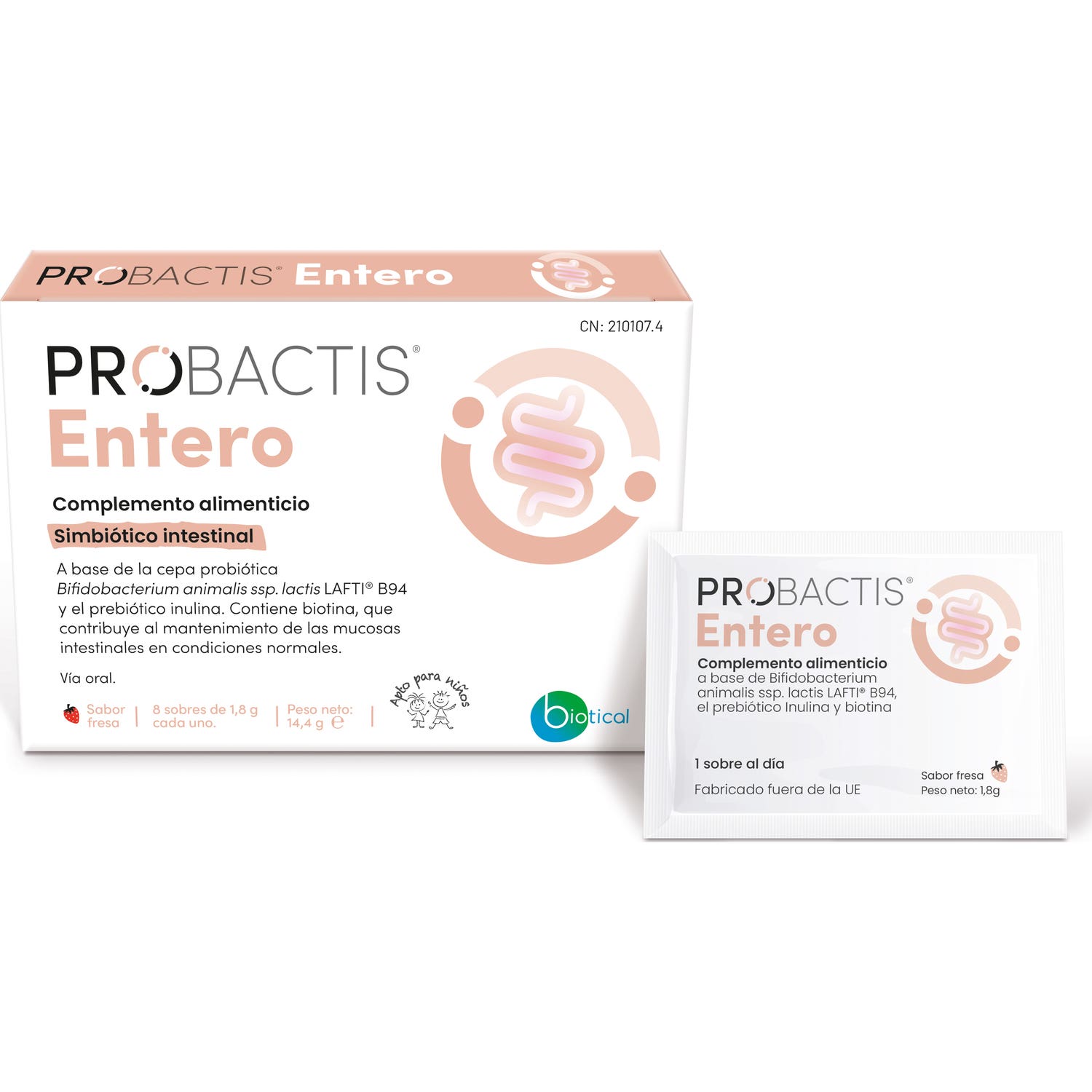 Probactis Entero Kids Fraise 8x1,8g