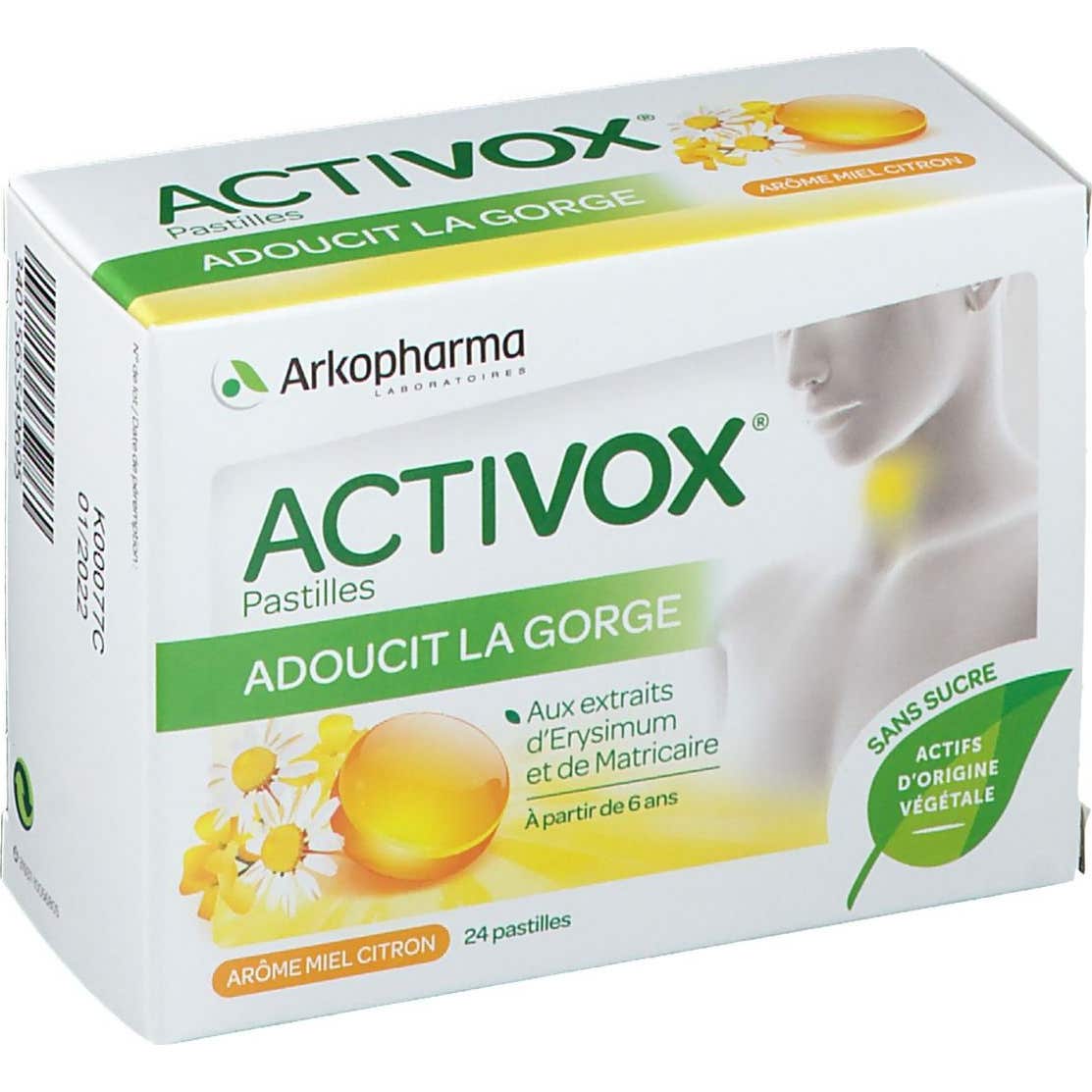 Arkopharma Activox Miel Citron 24 pastilles