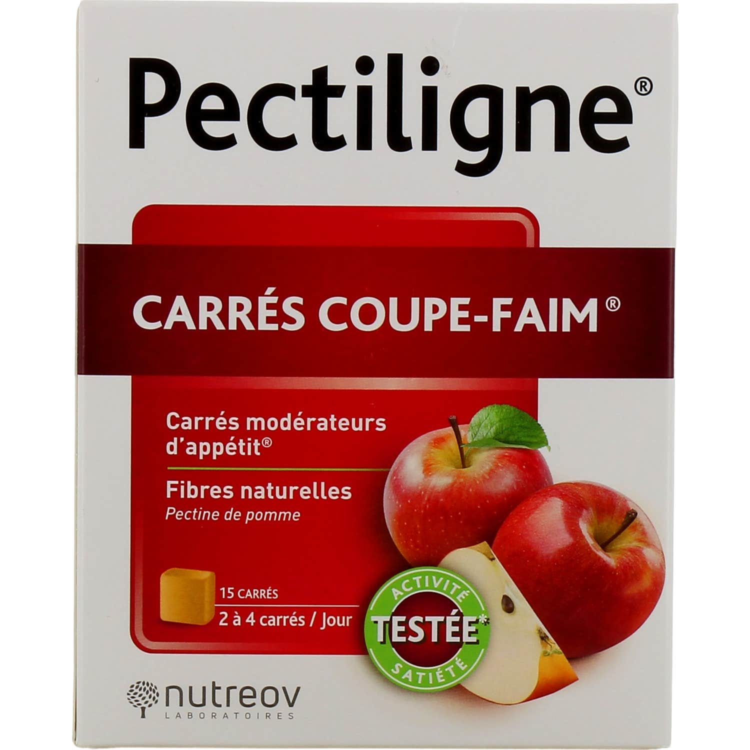 Nutreov Pectiligne Carrés Coupe Faim 15 carrés