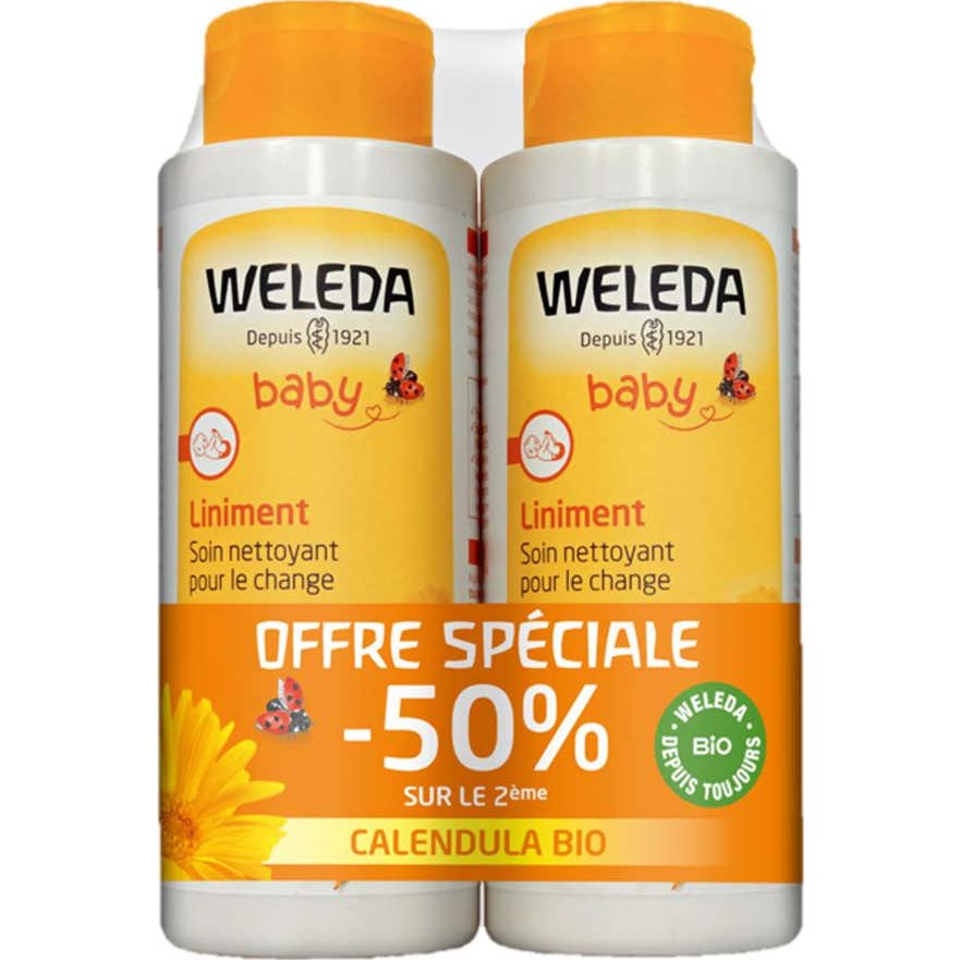 Weleda Linimento Limpiador Bio Bebé 2x400ml