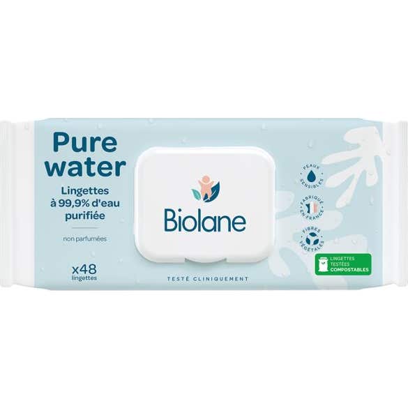 Biolane Expert Pro Pack Lingettes Pure Water 3x60uts