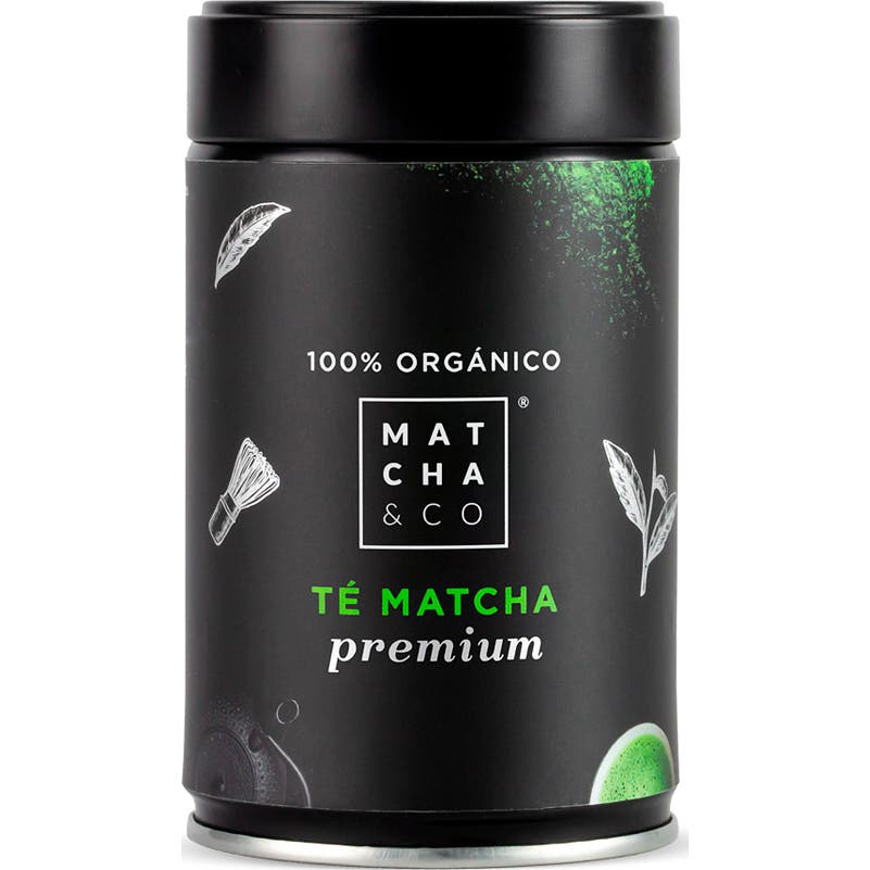 Matcha & CO Thé 100% biologique de qualité supérieure 80 g [qualité cérémonielle Premium]. Poudre de thé vert biologique du Japon. Thé biologique de qualité cérémonielle.-image