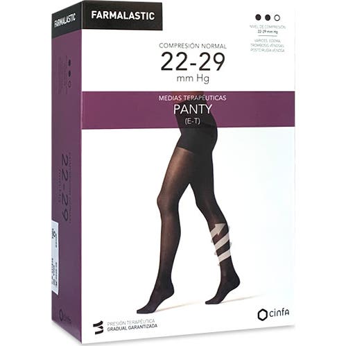 Farmalastic Panty (E-T) Compression Normale Noir TS