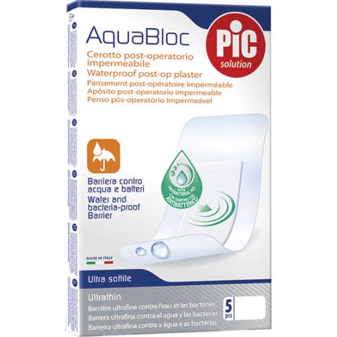 Pic Aquabloc 10X6 Stérile Anti-Bactérien Anti-Bactérien 5Pcs 26009