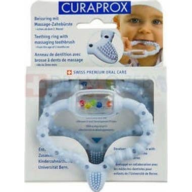 Curaprox Baby Anneau de Dentition Bleu 1 Unité