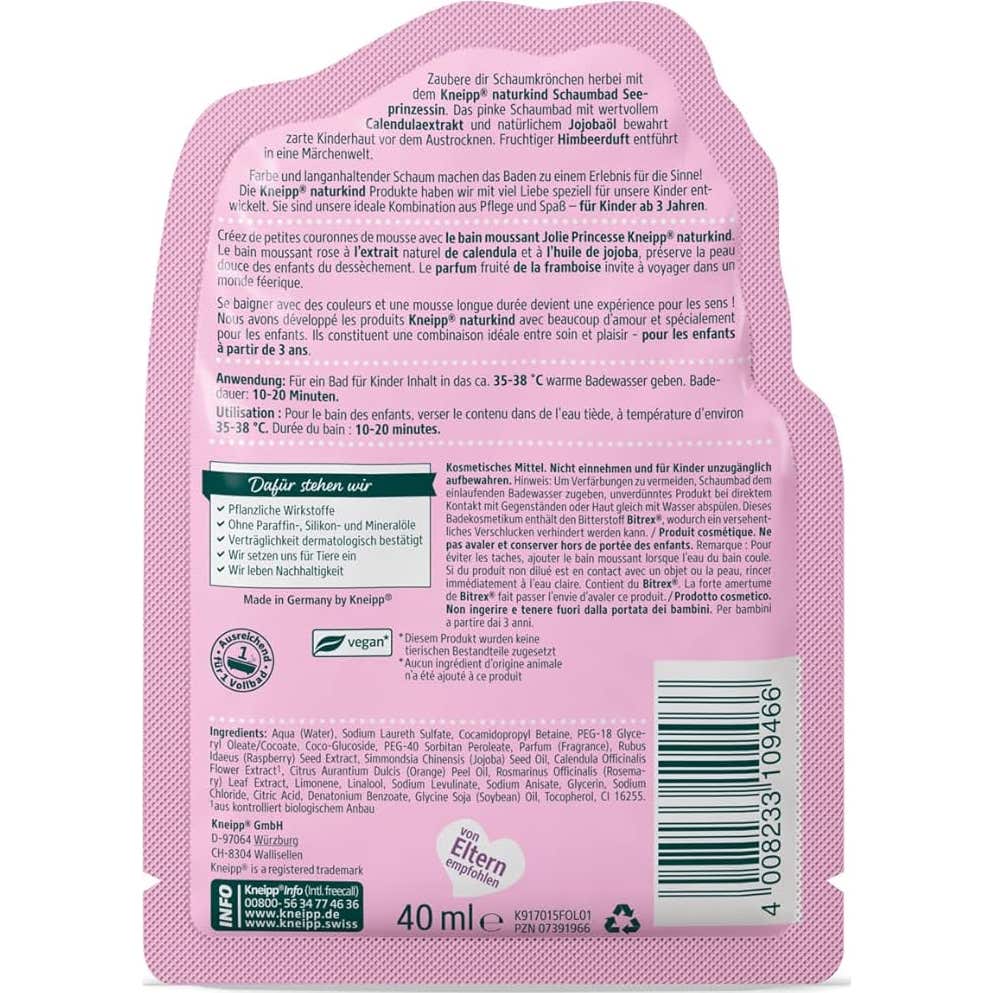 Kneipp Bain Mouss Jol Princess40ml Kneipp Bain Mouss Jol Princess40ml
