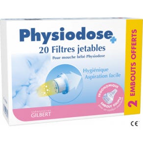Physiodose Filtre + Embout B/20+2