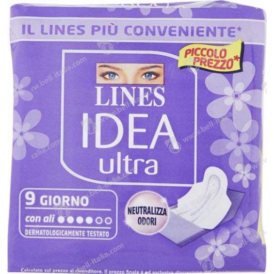 Lines Idea Assorbenti Ultra Jour avec Ailes 12uts