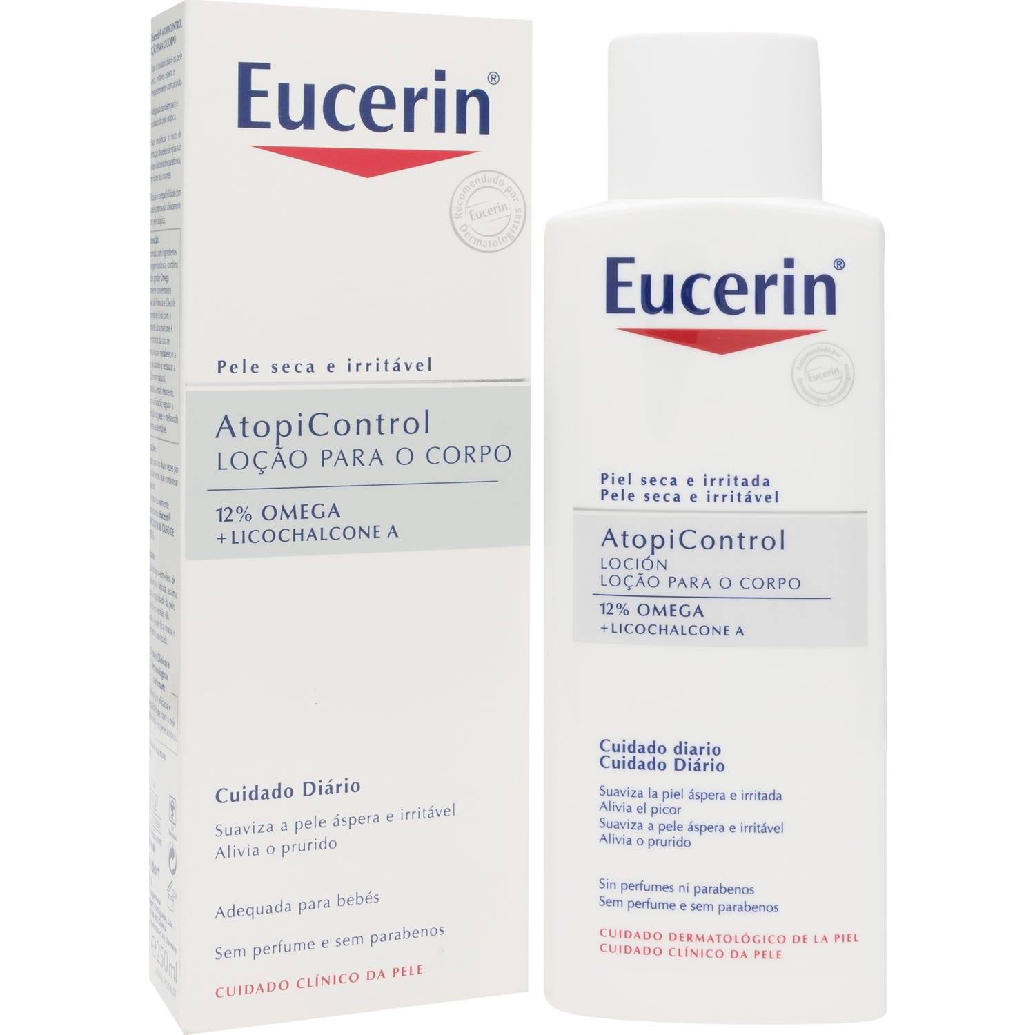 Eucerin Emollient Corps Calmant 12%Oméga 250ml