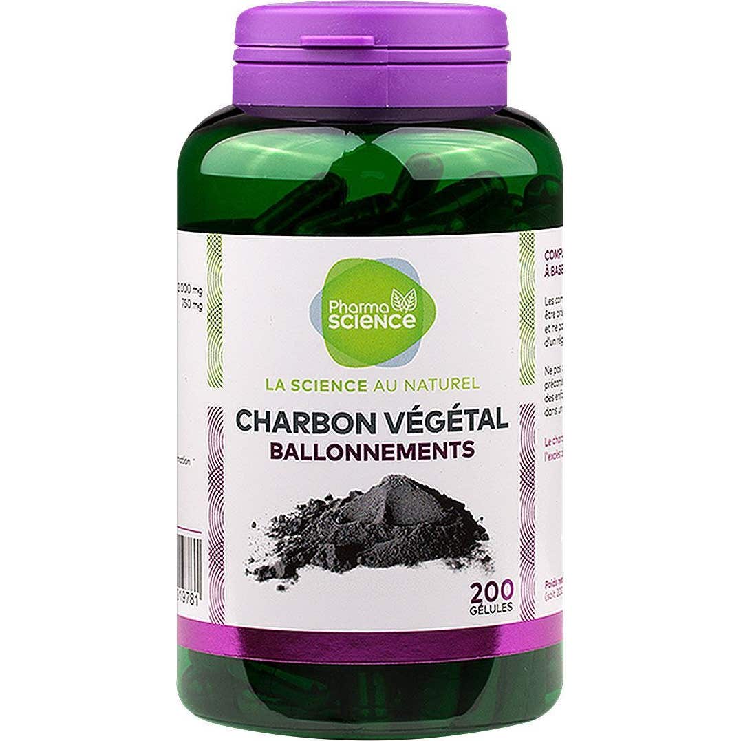 Pharmascience Charbon Végétal 200 Gélule
