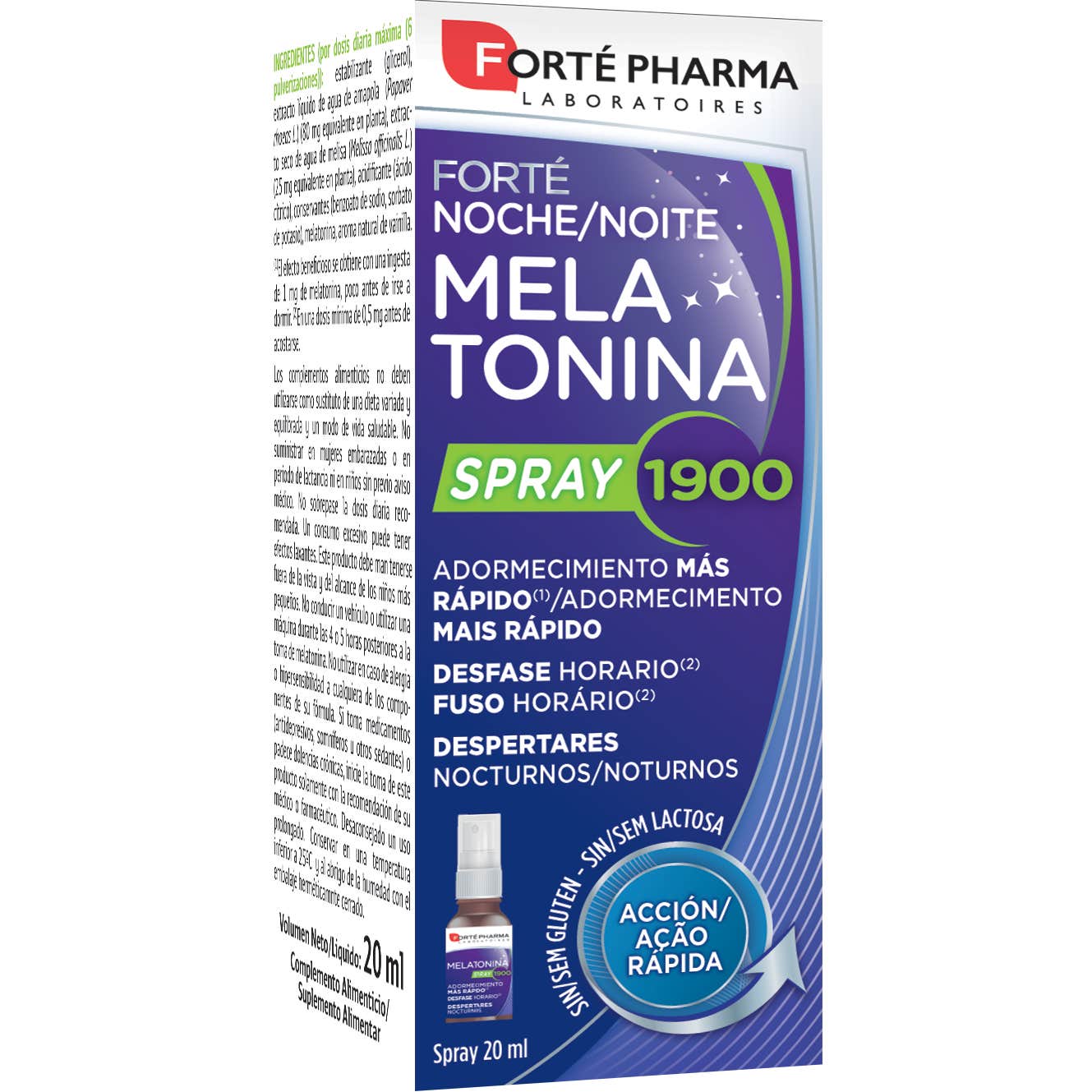 Forte Pharma Melatonina Spray 1900 20Ml