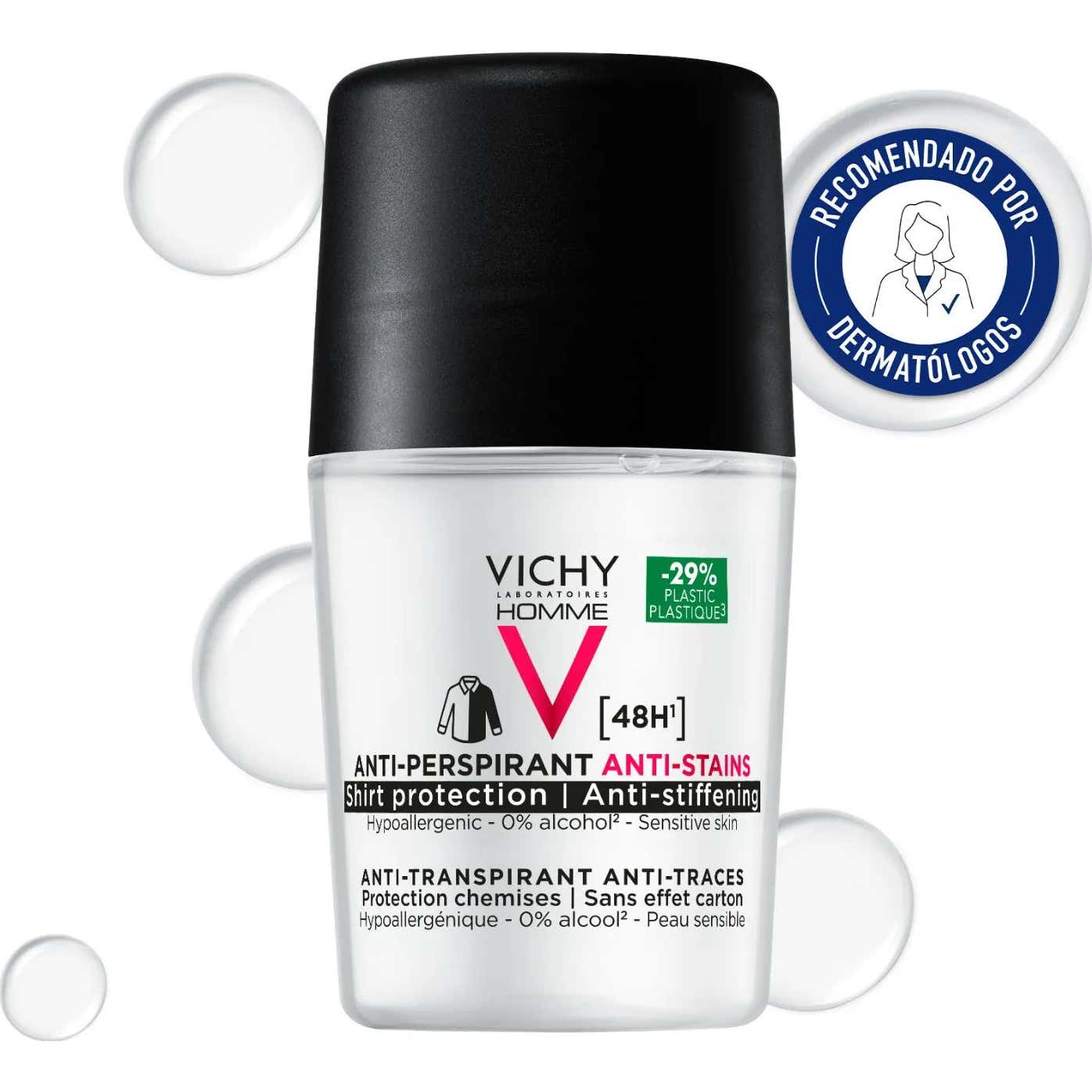 Vichy Déodorant Anti Transpirant Anti Traces Protection Chemise 50mL