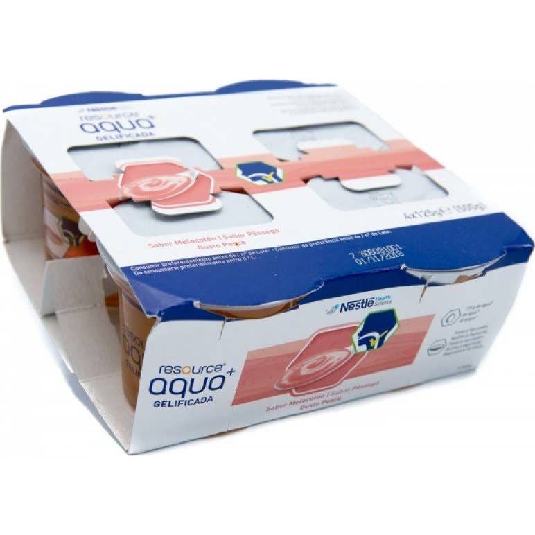 Nestlé Resource Boisson en Gelée Aqua Menthe 4x125g