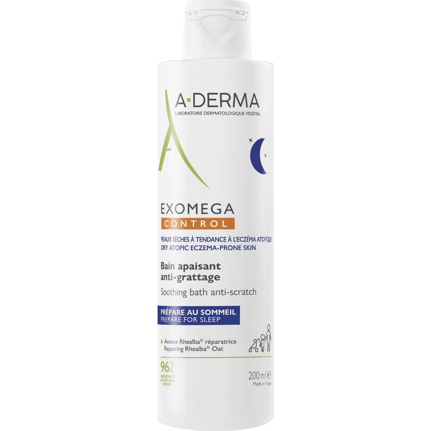 A-Derma Exomega Control Bain Apaisant Anti-Grattage 200ml