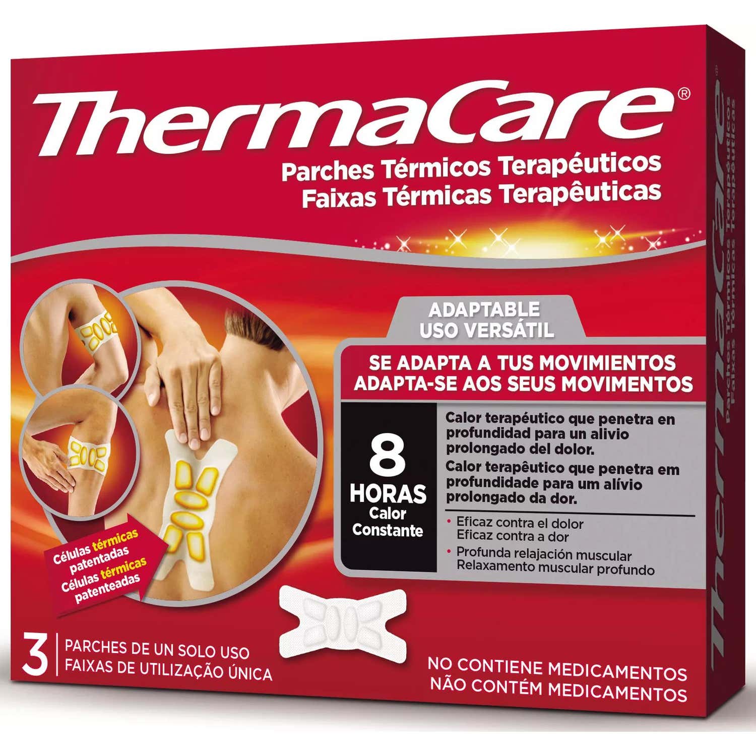 ThermaCare Patch Auto-Chauffant Multi-Zones 3 Unités