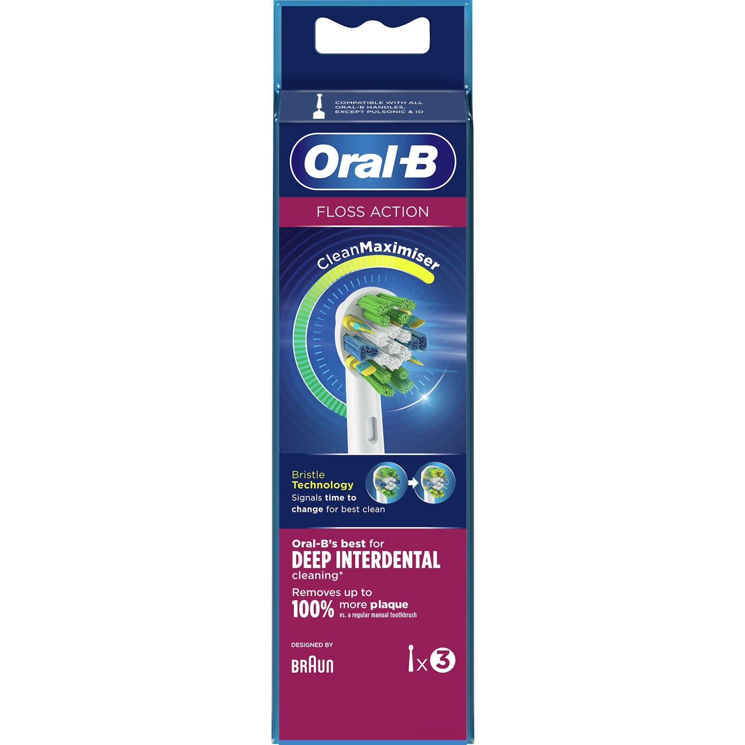OralB Brossettes de Rechange Floss Action Pack de 3