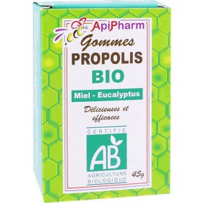 APIPHARM GOMMES PROPOLIS BIO MIEL EUCALYPTUS 45G - Image 2