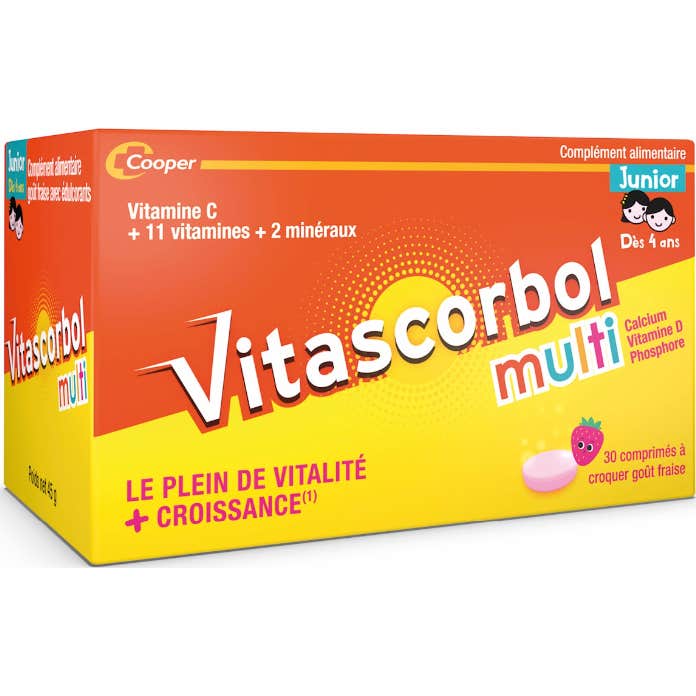 Vitascorbol Multi Junior 30 Comprimés