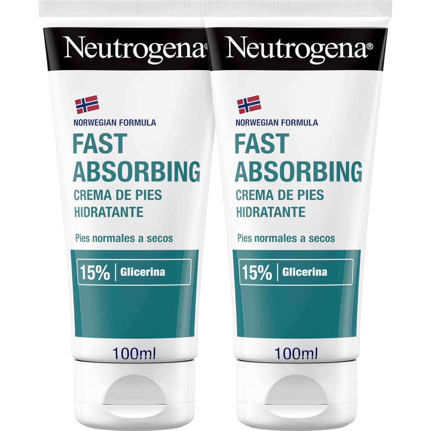 Neutrogena® Crème Pieds Absorption Immédiate 2x100ml