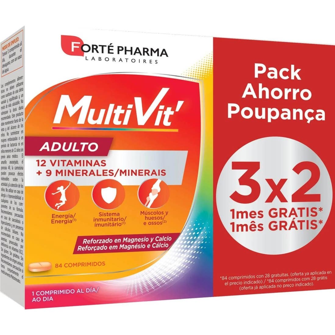 Forté Pharma Multivit Adultes 84comp