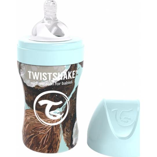 Bouteille anti-colique Twistshake Steel Coconut 260ml