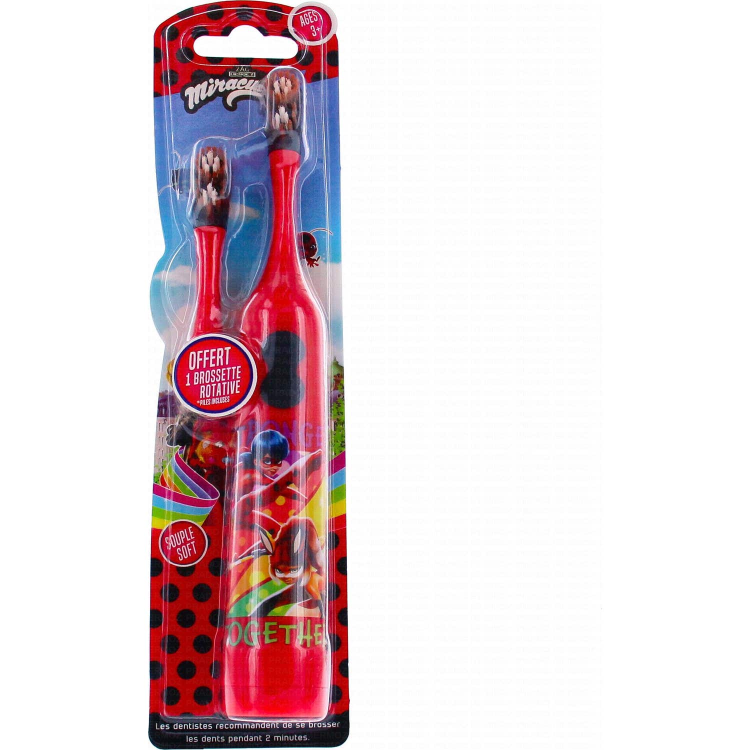 Tinokou Set Brosse À Dents Électrique + Brossette Miraculous