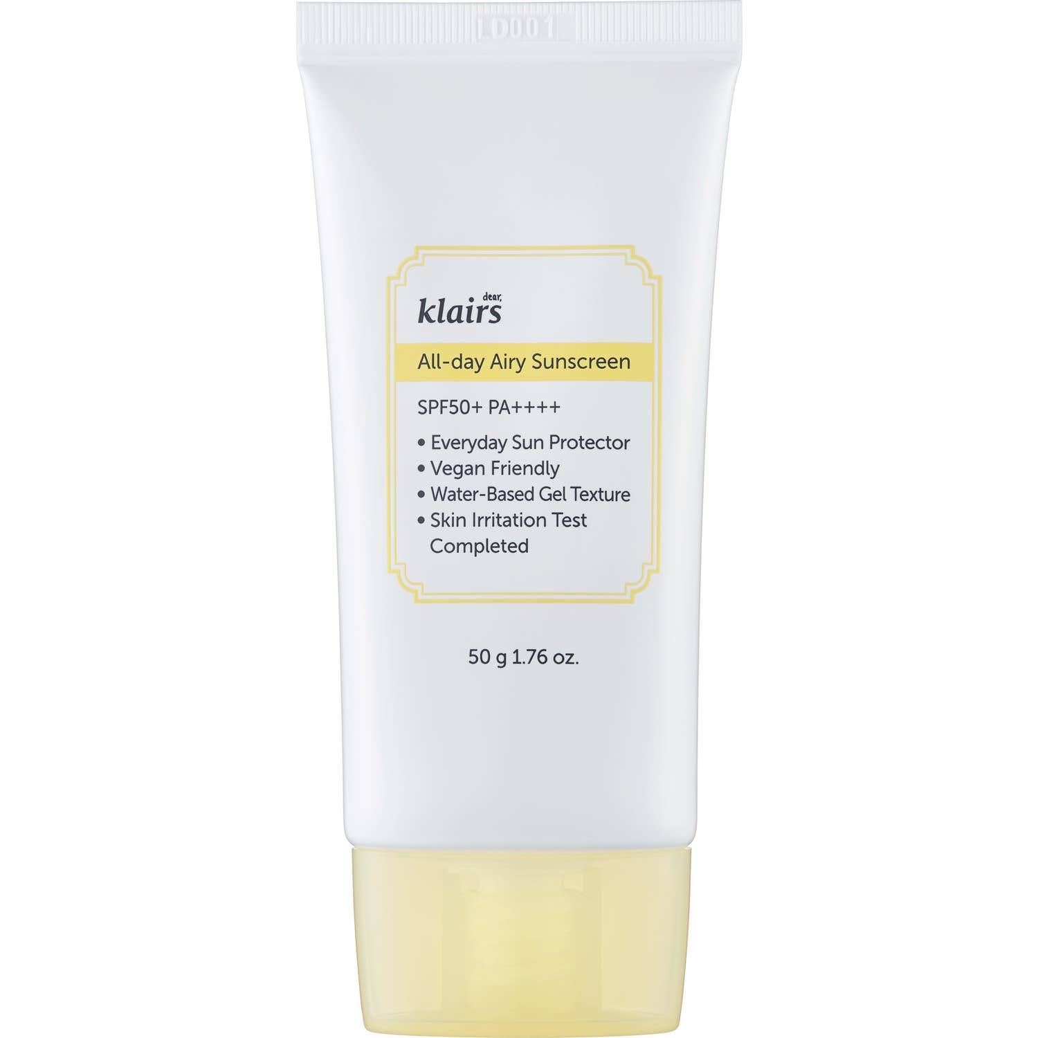 KLAIRS Cr&egrave;me solaire A&eacute;r&eacute;e Toute La Journ&eacute;e SPF50+ 50 gr