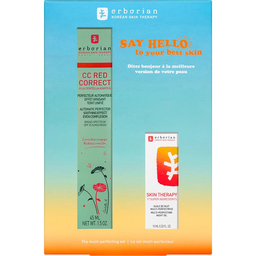 Erborian Cc Red Correct 45ml + Skin Therapy 10ml