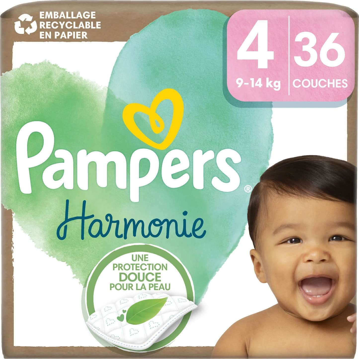Pampers Harmonie Couches T4 9-14kg 36uts