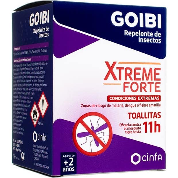 Goibi Xtreme Lingettes anti-moustiques 16 unités