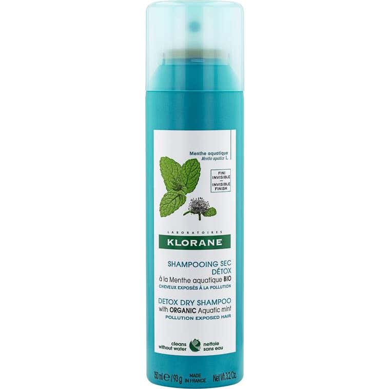Klorane Shampooing Sec Détox Menthe Aquatique Bio 150ml