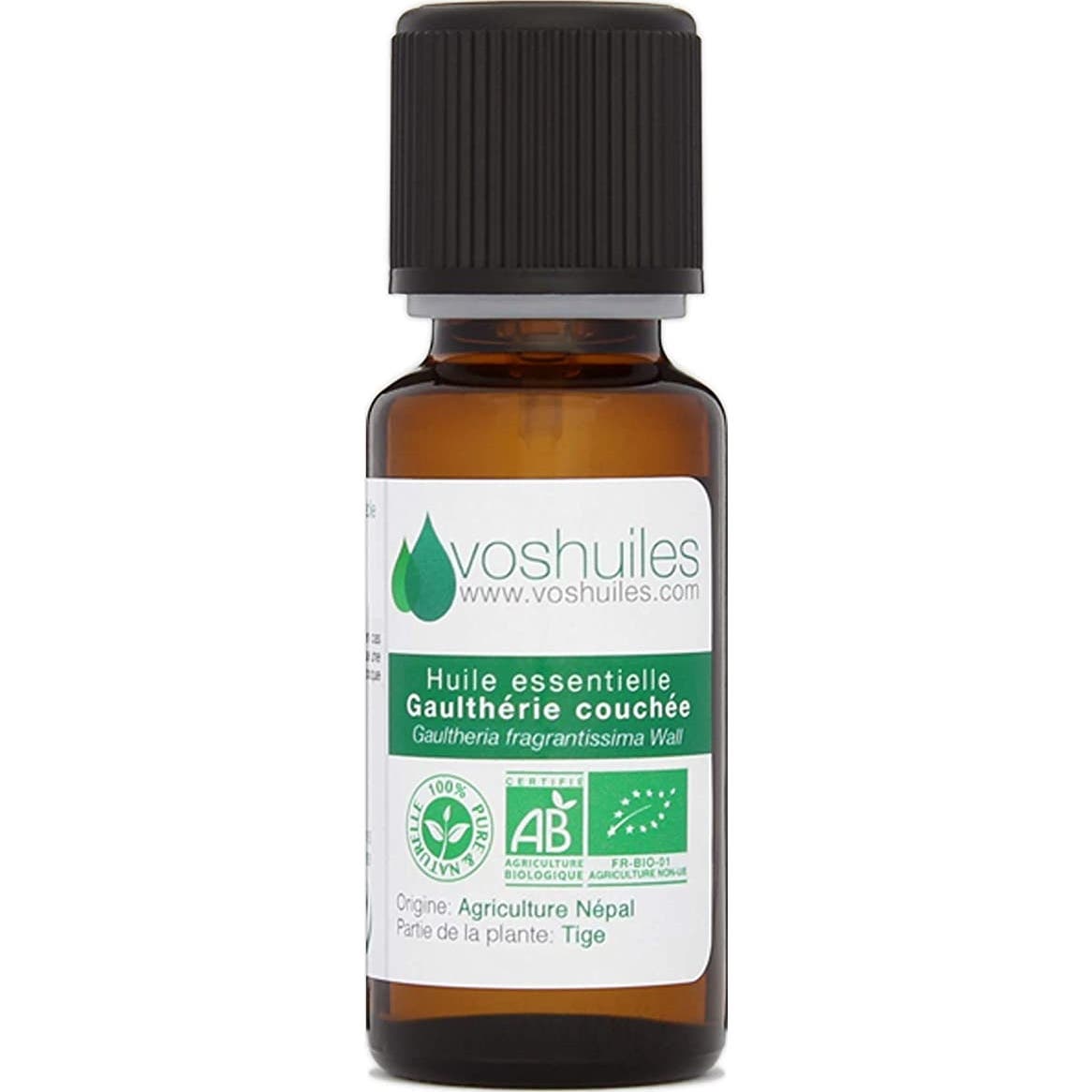 Voshuiles Huile Essentielle De Gaulthérie Couchée Bio 5ml