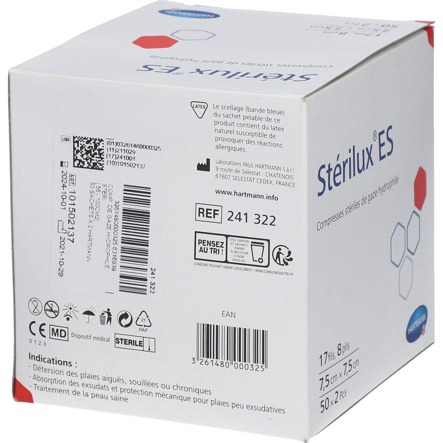 Hartmann Larochette Comp St 50X2 Sterilux Es 7,5X7 Hartmann Larochette Comp St 50X2 Sterilux Es 7,5X7