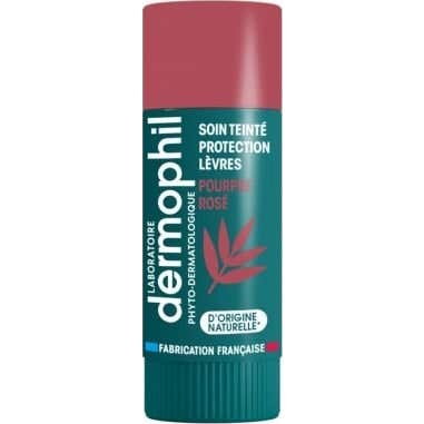 Dermophil Stick Lèvres Soin Teinté Pourpre Rosé 4g