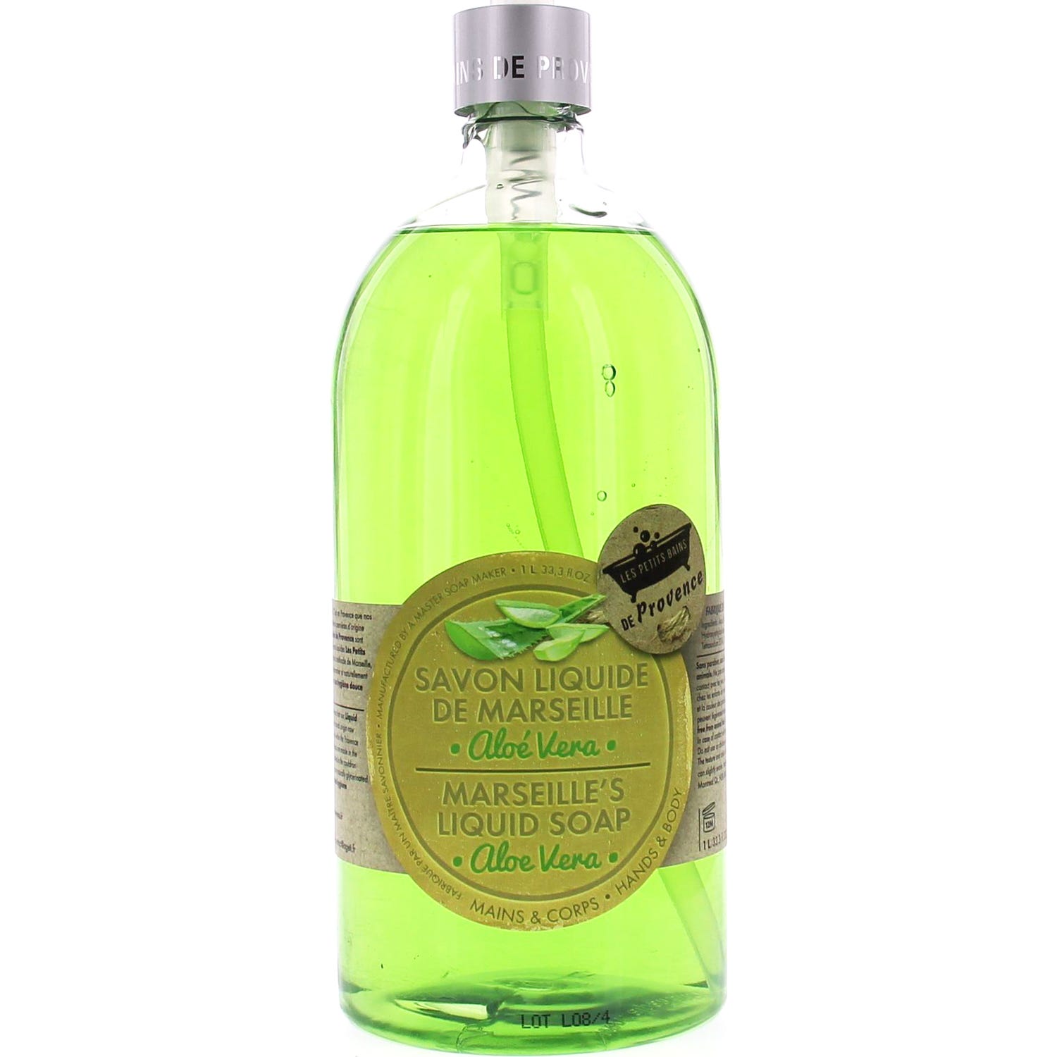 Les Petits Bains de Provence Savon de Marseille Aloe Vera 1litre