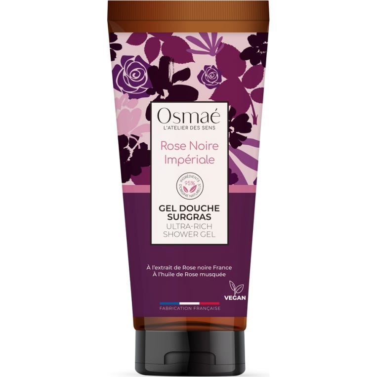 Rose/Noire Osmaé Gel Douche Surgras Impériale 200Ml
