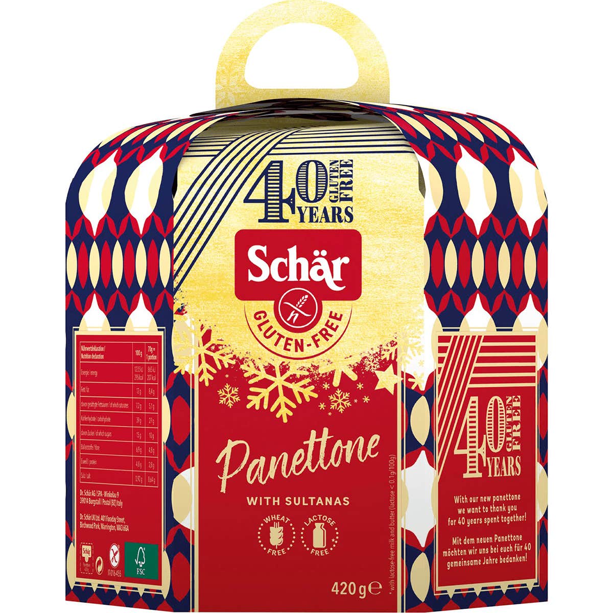 Schar Panettone Sin Gluten 420g