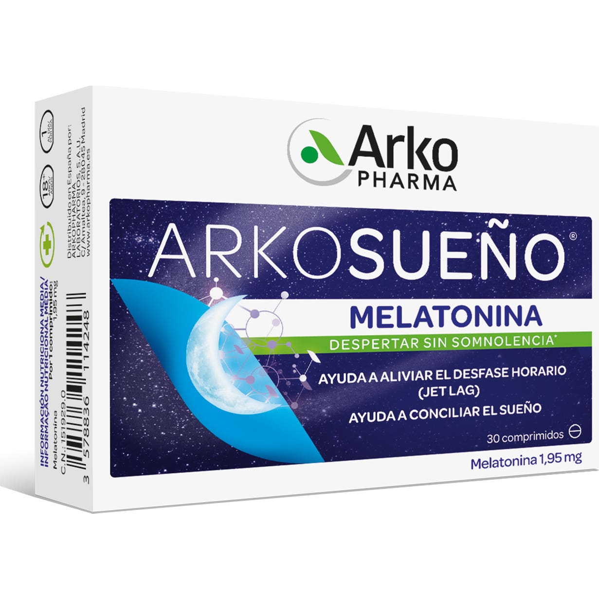 Arkopharma Arkorelax Mélatonine 1.95mg 30comp
