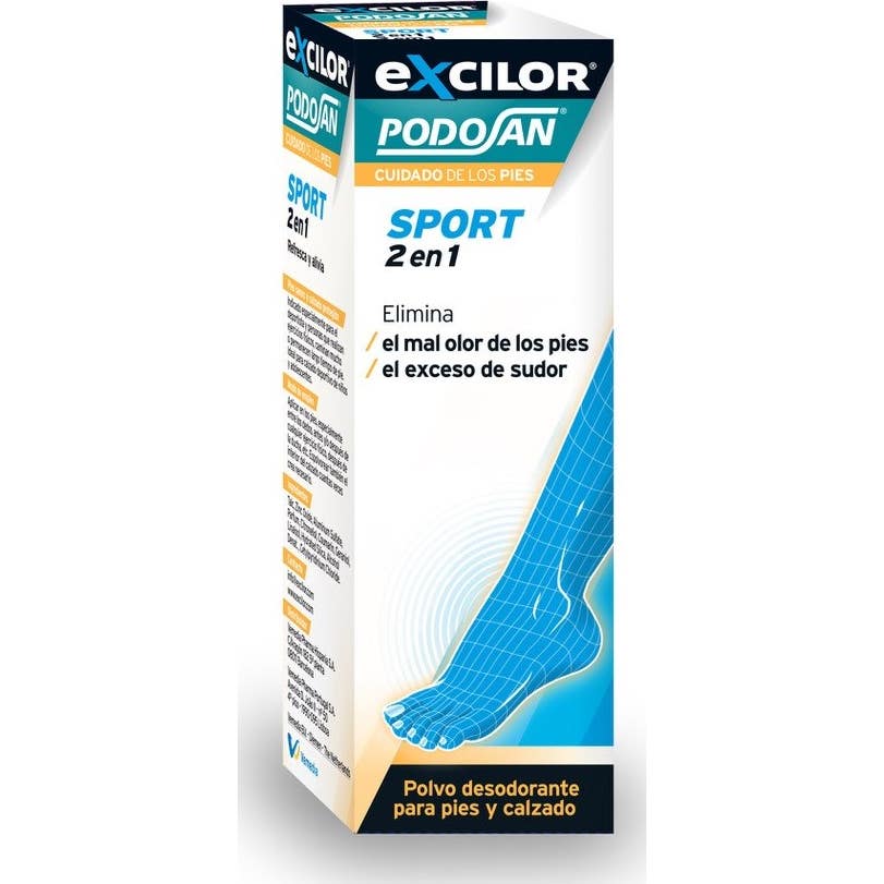 Excilor Podosan Sport 2 In 1 Poudre pour les pieds 50g
