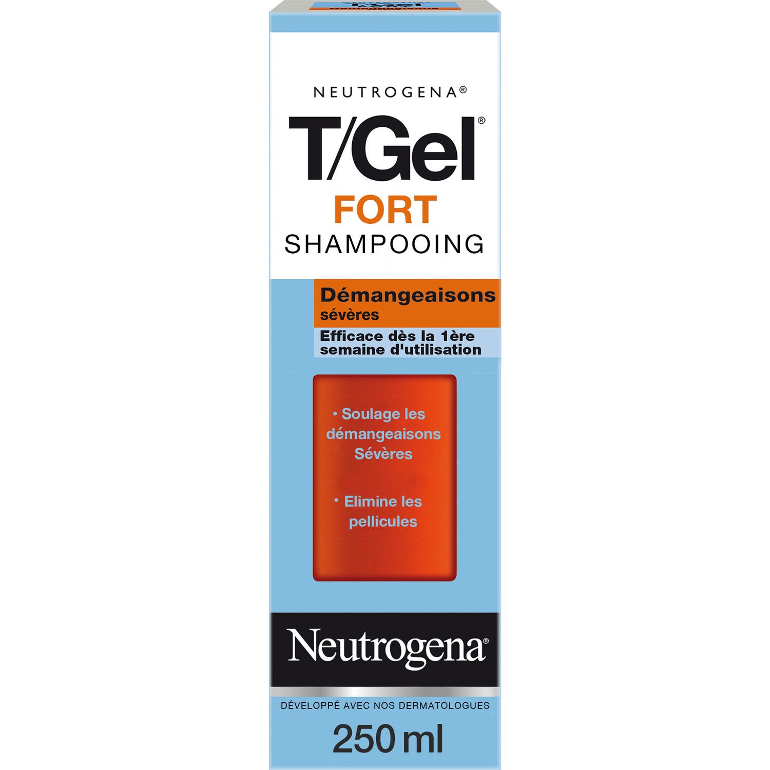 Neutrogena® T/Gel Fort Shampooing Démangeaisons Sévères 250ml