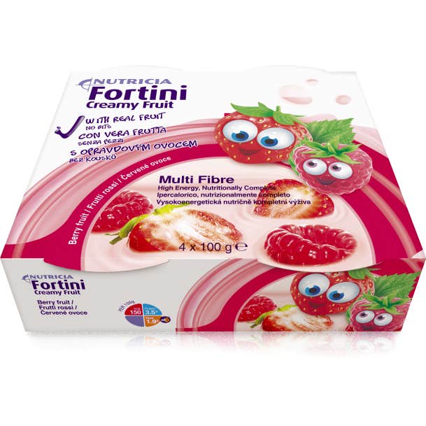 Nutricia Fortini Creamy Fruit Red Fruits 4x100g