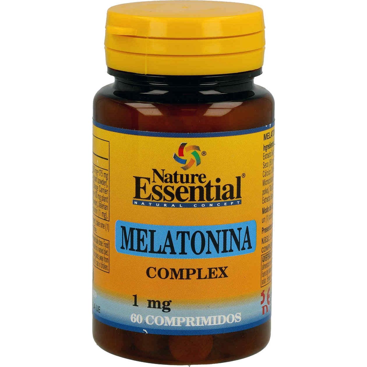 Nature Essential Mélatonine Complexe 1mg 60comp