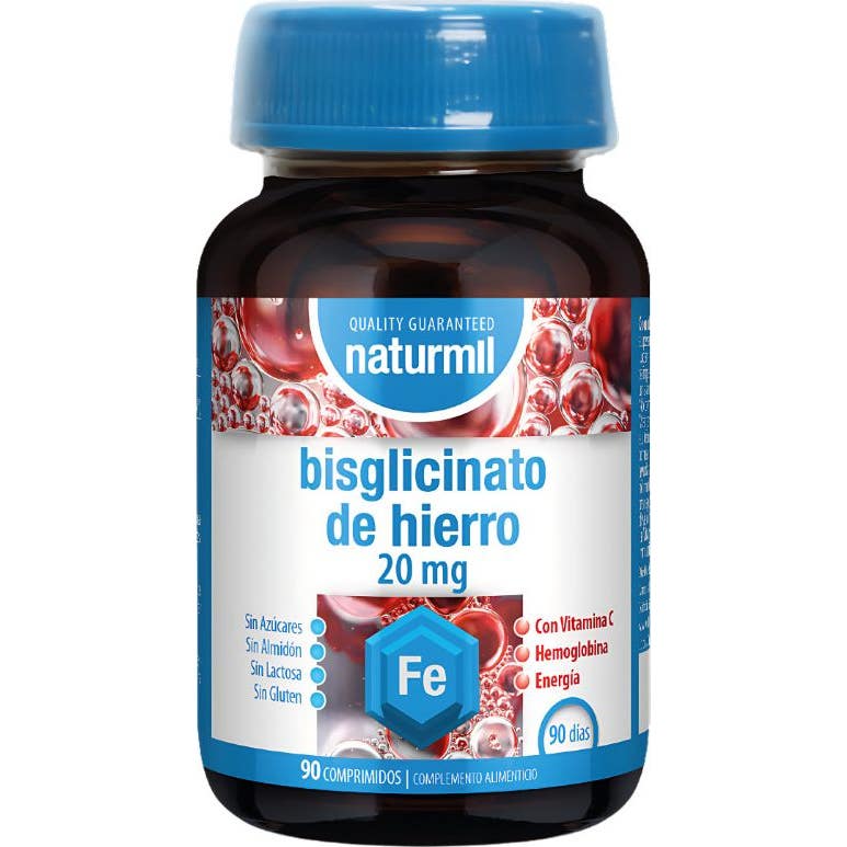 Naturmil Bisglycinate de Fer 20mg 90comp