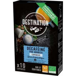 Destination Café Pur Arabica Décaféiné Bio 10uts