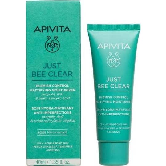 Apivita Just Bee Clear Crème Anti Imperfections Matifiant 40ml