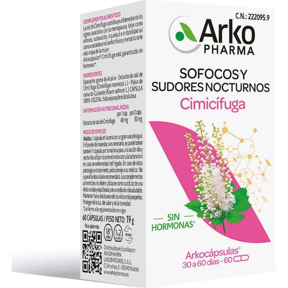 Arkopharma Arkogélules Cimicifuga 60 Gélules
